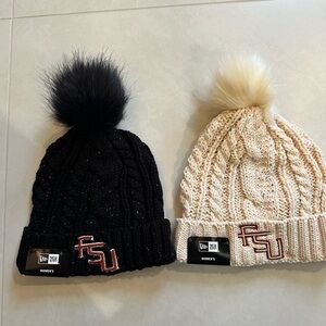 FSU Seminoles women’s pom-pom knit beanie hats